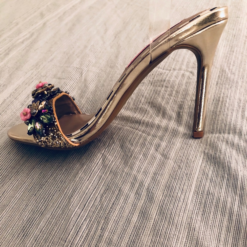 Betsy Johnson Alysa Gold Heels